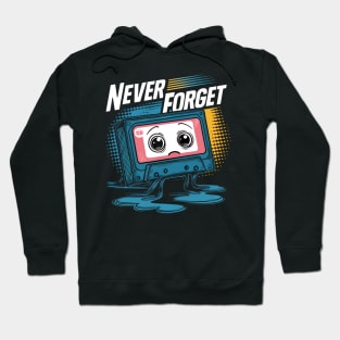 Nostalgic Vibes: Never Forget Retro Tech Hoodie